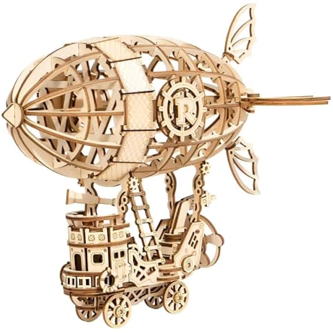 3D WOOD MODEL KITS FOR ADULTS TO BUILD (AIRSHIP) - Image 1